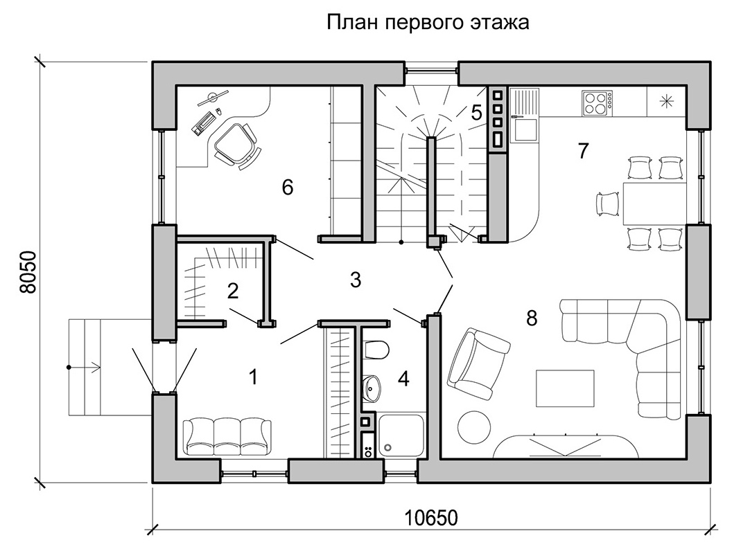 Проект дома Софт 25 АР + КР­